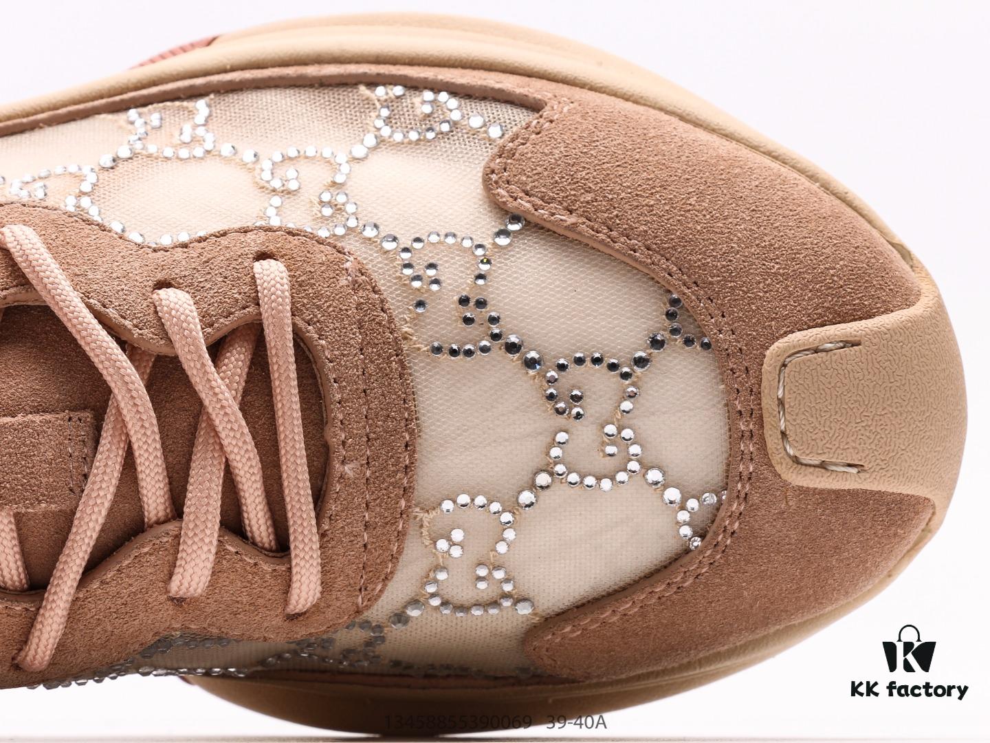6930e5436e68136f4d9b290c Gucci Rhyton Vintage Trainer Sneaker, Gucci Dad Shoe 3D Leather Horn-Shaped Retro Running Shoes