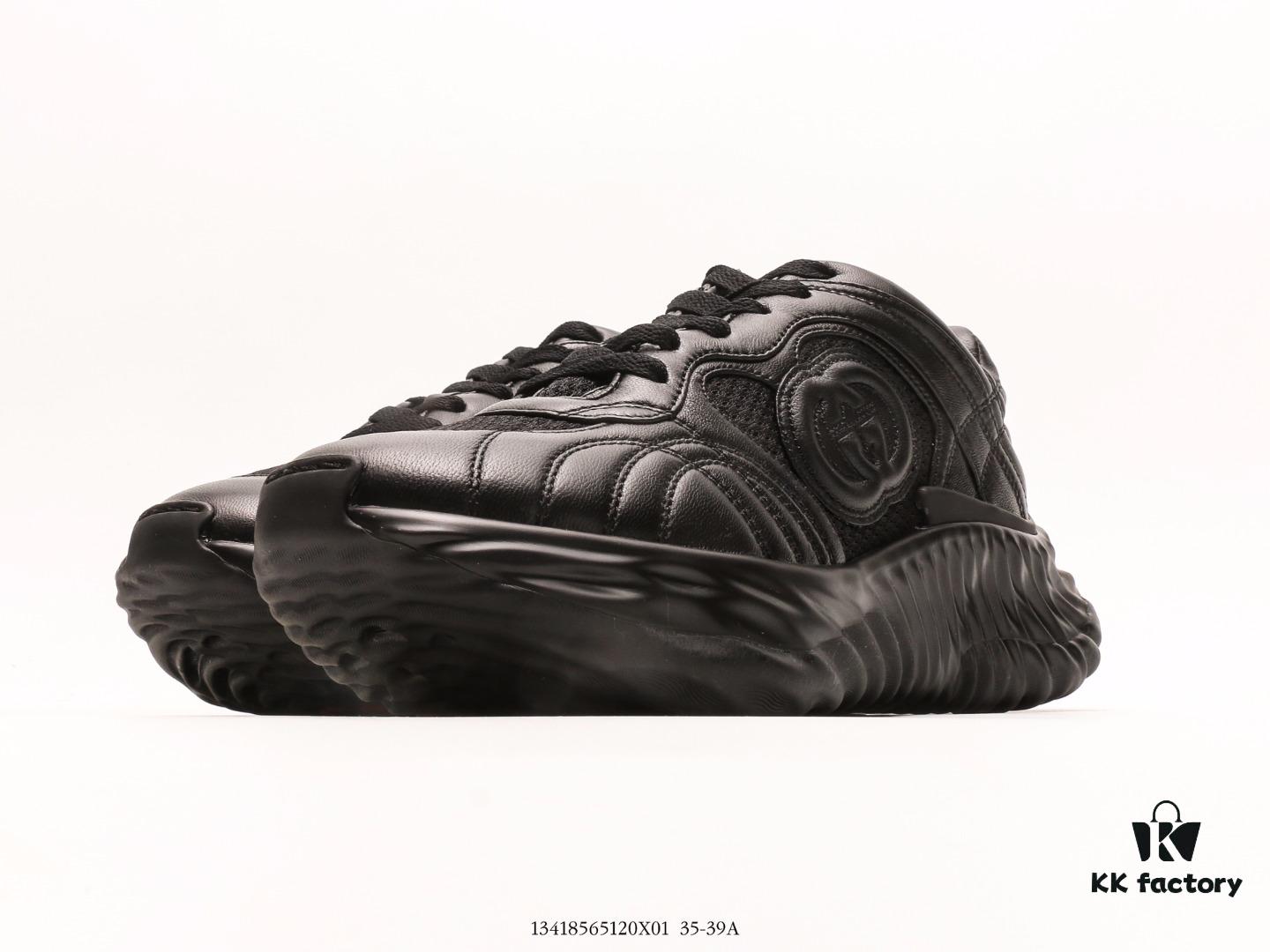 6930e54e6e68136f4d9b291f Gucci Rhyton Vintage Trainer Sneaker, 3D Leather Retro Dad Shoe