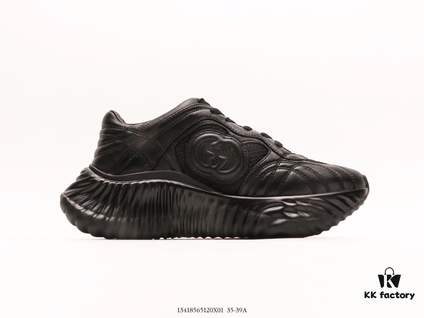 6930e54e6e68136f4d9b2920 Gucci Rhyton Vintage Trainer Sneaker, 3D Leather Retro Dad Shoe