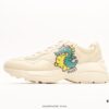 6930e5516e68136f4d9b2923 Gucci Rhyton Vintage Trainer Sneaker, Gucci Dad Shoe 3D Leather Horn-Shape Retro Running Shoe