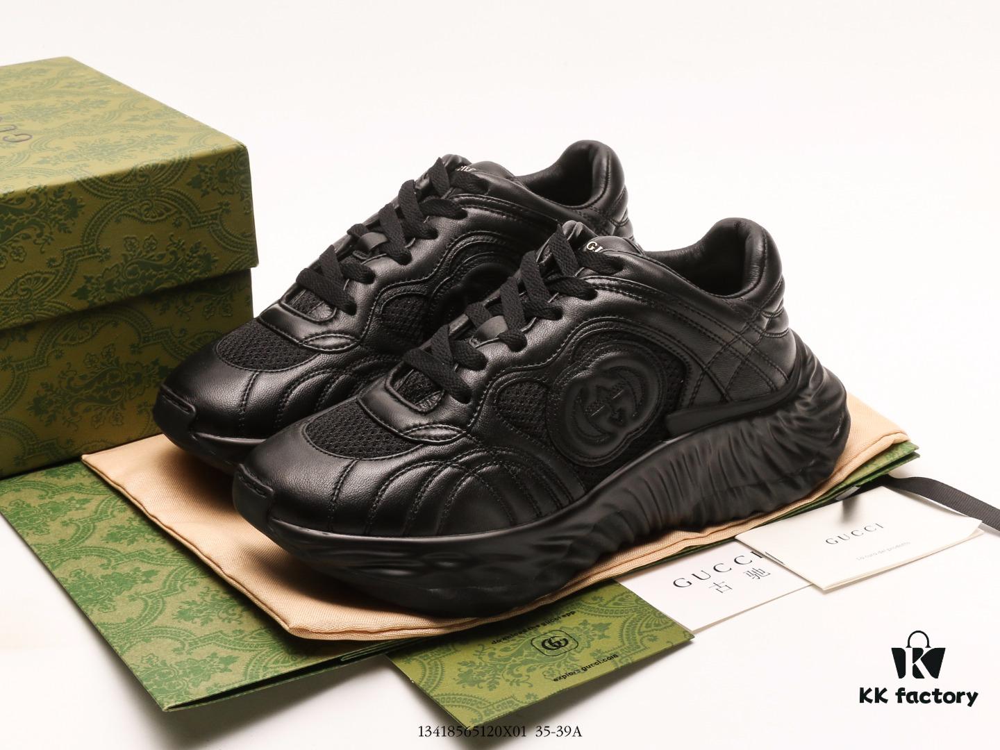 6930e5526e68136f4d9b2924 Gucci Rhyton Vintage Trainer Sneaker, 3D Leather Retro Dad Shoe