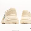 6930e5556e68136f4d9b292c Gucci Rhyton Vintage Trainer Sneaker, Gucci Dad Shoe 3D Leather Horn-Shape Retro Running Shoe