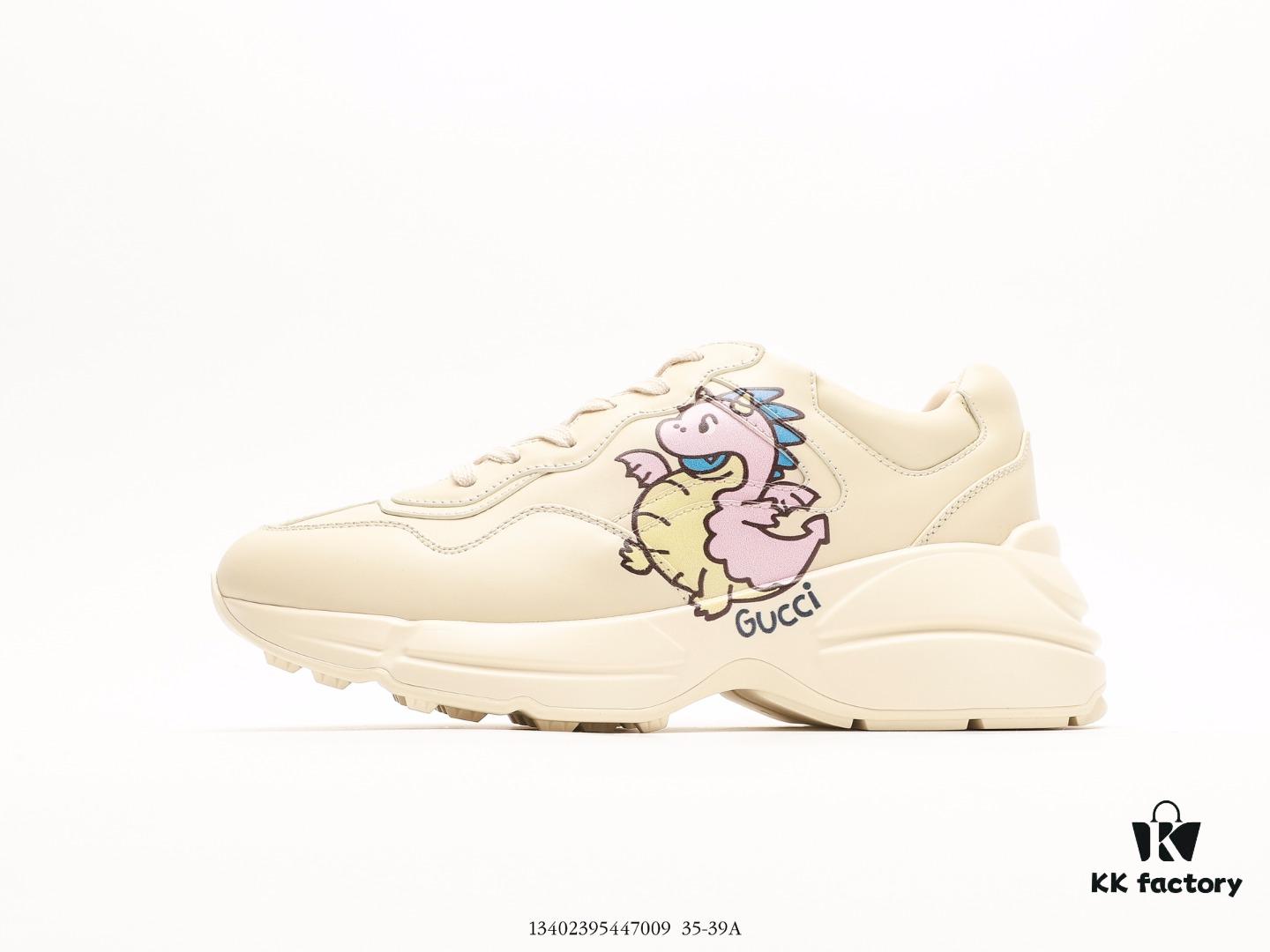 6930e5576e68136f4d9b292d Gucci Rhyton Vintage Trainer Sneaker, 3D Leather Retro Dad Shoe