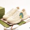 6930e5576e68136f4d9b292e Gucci Rhyton Vintage Trainer Sneaker, Gucci Dad Shoe 3D Leather Horn-Shape Retro Running Shoe