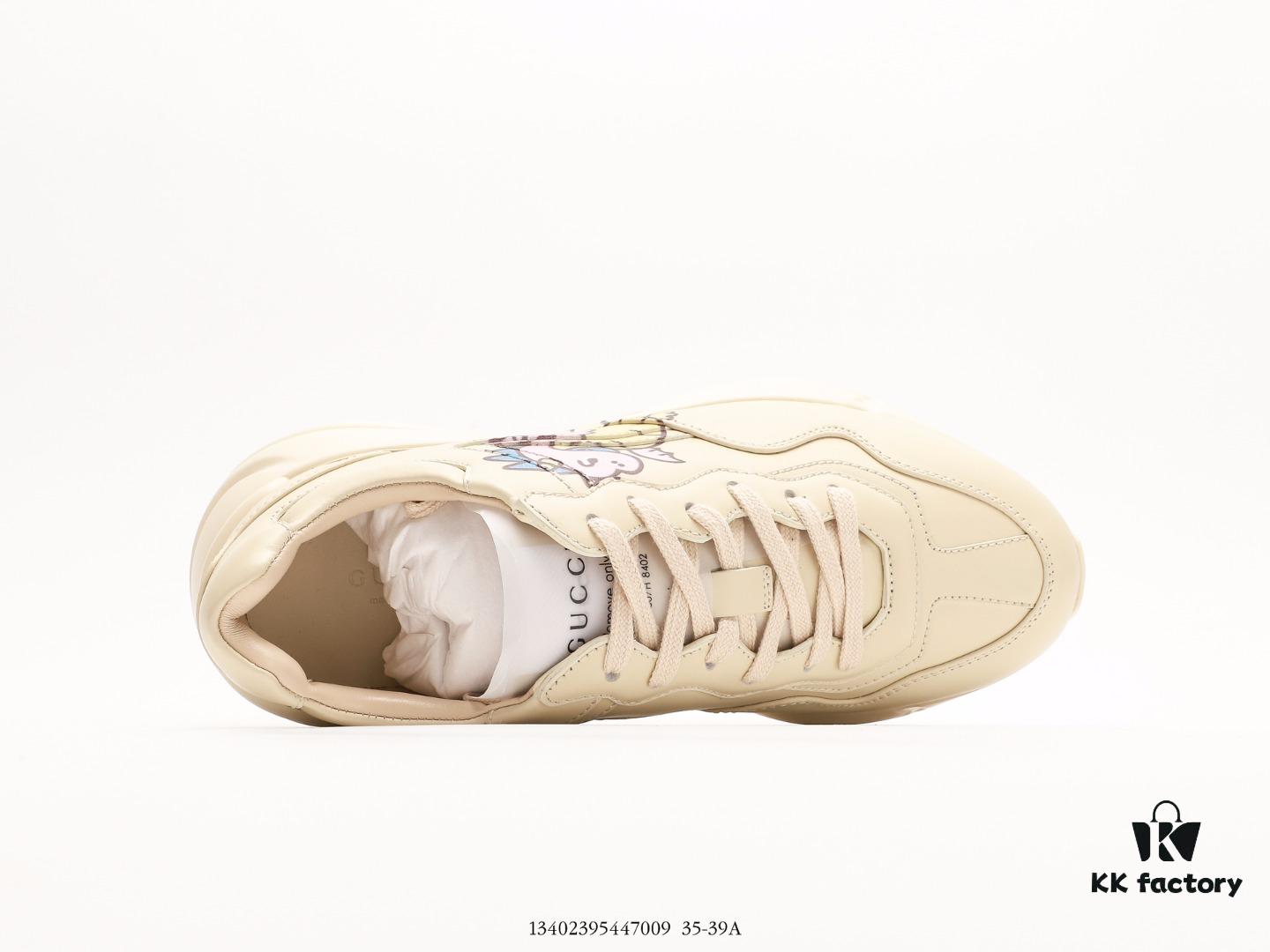 6930e5586e68136f4d9b292f Gucci Rhyton Vintage Trainer Sneaker, 3D Leather Retro Dad Shoe