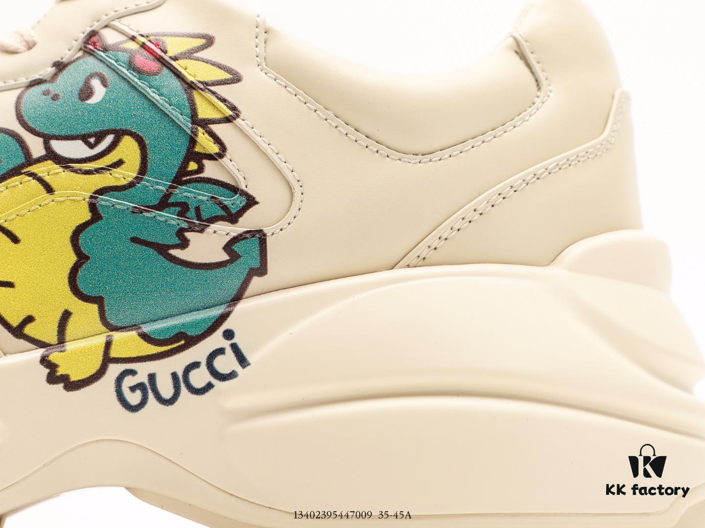 6930e5596e68136f4d9b2931 Gucci Rhyton Vintage Trainer Sneaker, Gucci Dad Shoe 3D Leather Horn-Shape Retro Running Shoe