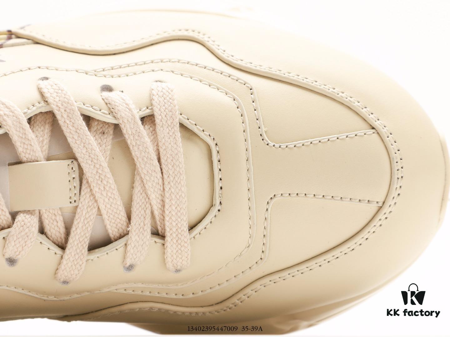 6930e55a6e68136f4d9b2934 Gucci Rhyton Vintage Trainer Sneaker, 3D Leather Retro Dad Shoe