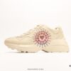 6930e5696e68136f4d9b2951 Gucci Rhyton Vintage Trainer Sneaker, 3D Leather Horn-Style Retro Running Shoe