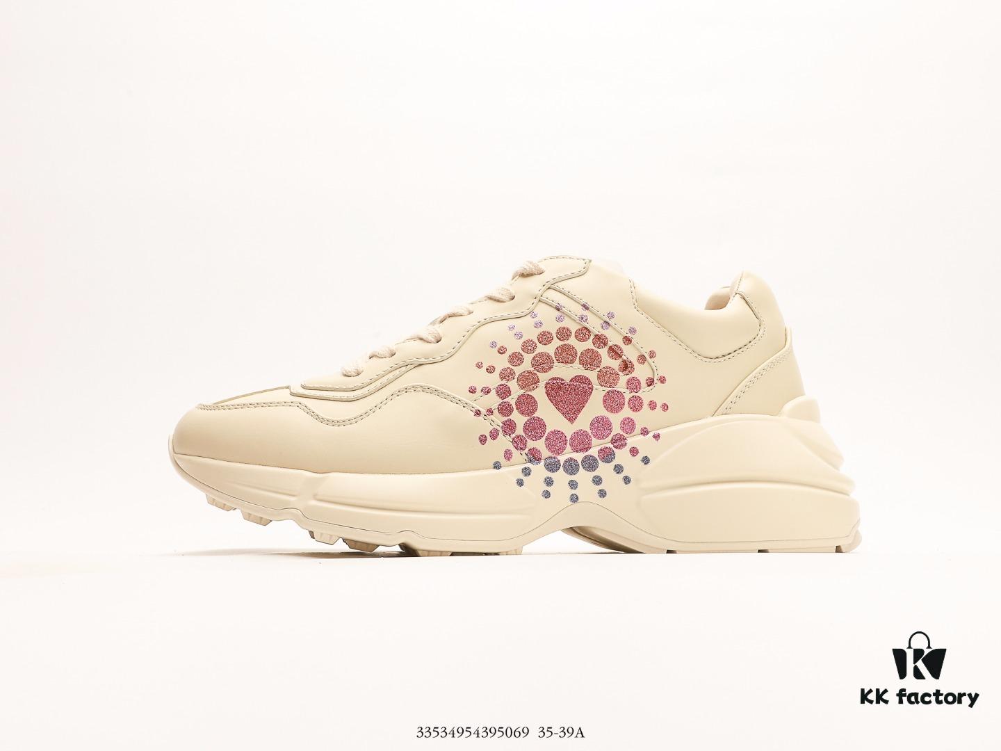 6930e5696e68136f4d9b2951 Gucci Rhyton Vintage Trainer Sneaker, 3D Leather Horn-Style Retro Running Shoe