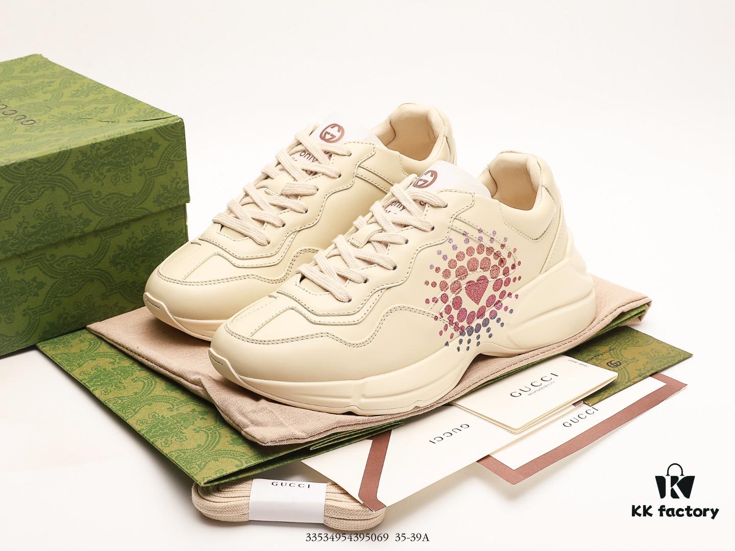 6930e56f6e68136f4d9b295b Gucci Rhyton Vintage Trainer Sneaker, 3D Leather Horn-Style Retro Running Shoe