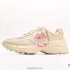 6930e57f6e68136f4d9b2975 Gucci Rhyton Vintage Trainer Sneaker, Gucci Dad Shoe 3D Leather Horn-Shaped Retro Running Shoe