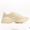 6930e5806e68136f4d9b2979 Gucci Rhyton Vintage Trainer Sneaker, Gucci Dad Shoe 3D Leather Horn-Shaped Retro Running Shoe