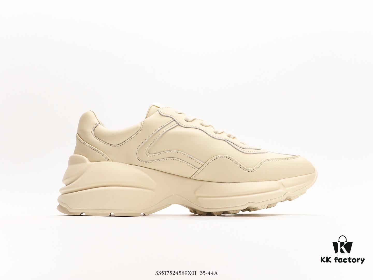6930e5806e68136f4d9b2979 Gucci Rhyton Vintage Trainer Sneaker, Gucci Dad Shoe 3D Leather Horn-Shaped Retro Running Shoe