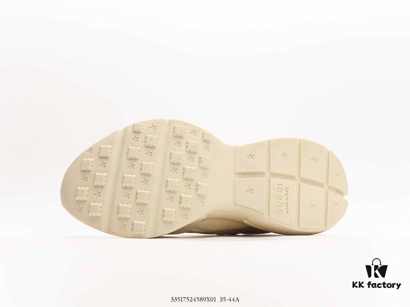 6930e5806e68136f4d9b297a Gucci Rhyton Vintage Trainer Sneaker, Gucci Dad Shoe 3D Leather Horn-Shaped Retro Running Shoe