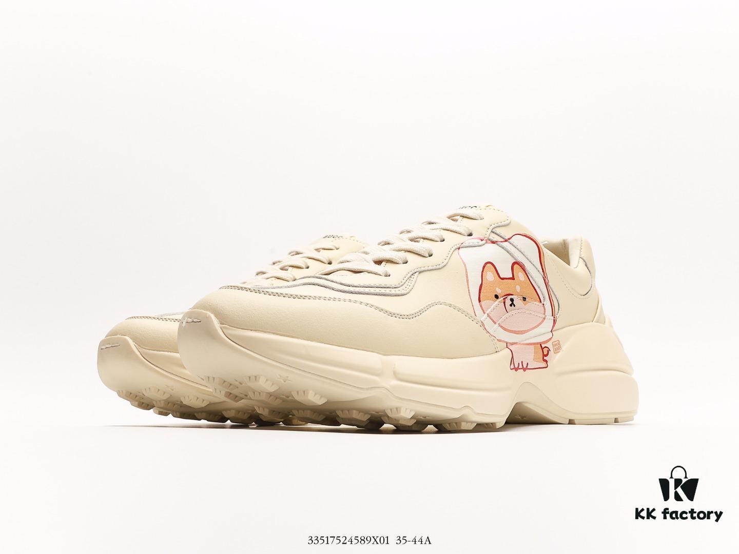 6930e5816e68136f4d9b297b Gucci Rhyton Vintage Trainer Sneaker, Gucci Dad Shoe 3D Leather Horn-Shaped Retro Running Shoe
