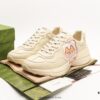 6930e5836e68136f4d9b297e Gucci Rhyton Vintage Trainer Sneaker, Gucci Dad Shoe 3D Leather Horn-Shaped Retro Running Shoe