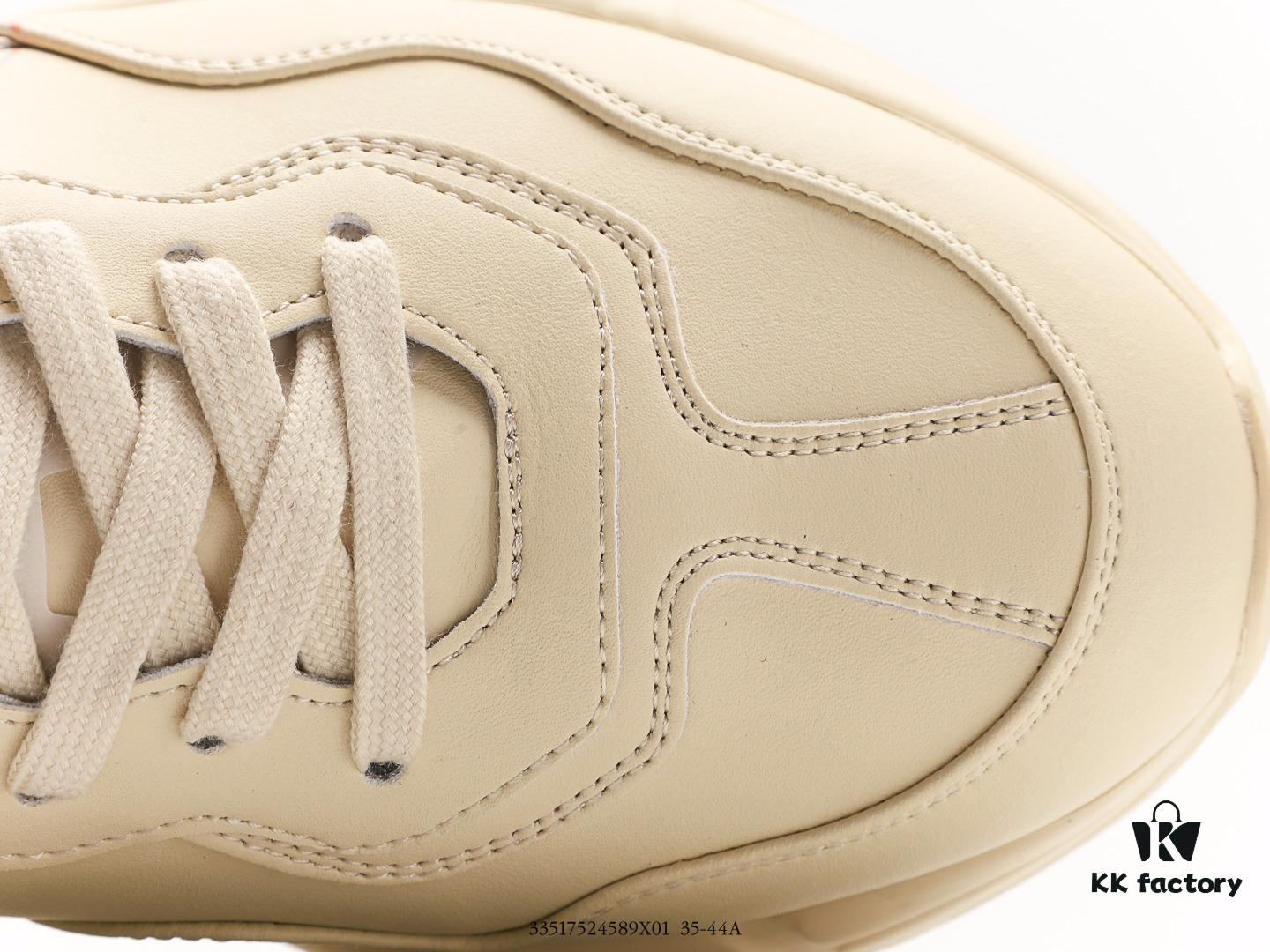 6930e5836e68136f4d9b297f Gucci Rhyton Vintage Trainer Sneaker, Gucci Dad Shoe 3D Leather Horn-Shaped Retro Running Shoe