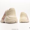 6930e58a6e68136f4d9b298b Gucci Rhyton Vintage Trainer Sneaker, Aged Leather Horn-Style Retro Running Shoe