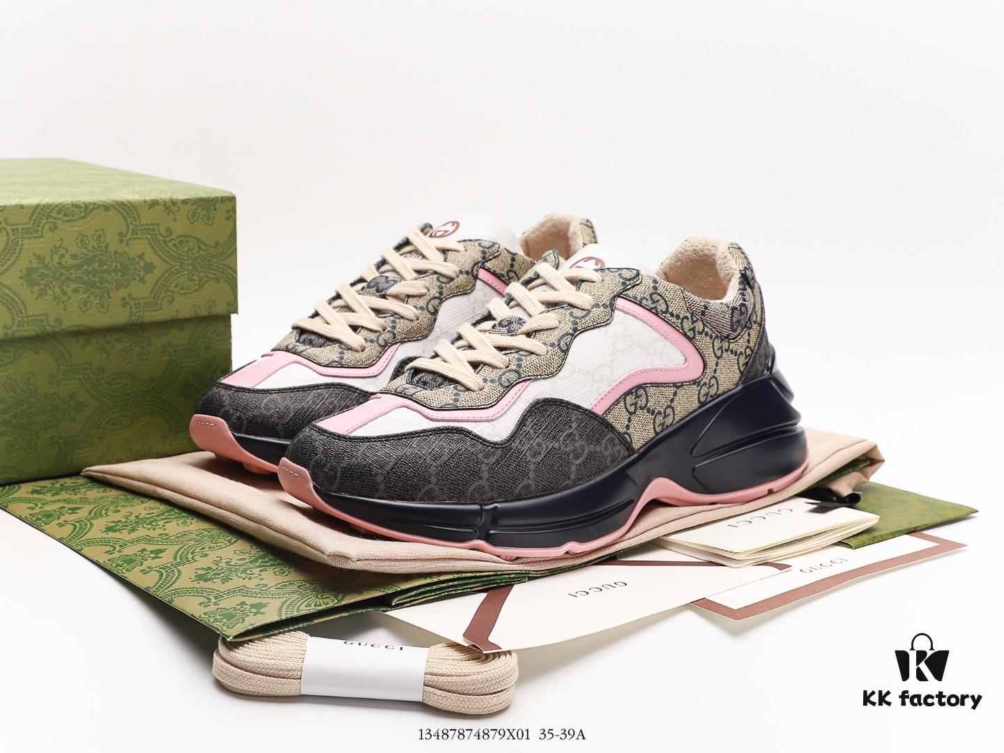 6930e59d6e68136f4d9b29ad Gucci Rhyton Vintage Trainer Sneaker, Distressed Leather Retro Running Shoe, Italian Craftsmanship, Full-Grain Calfskin Exterior, Soft Lambskin Lining, TPU Outsole with Wear-Resistant Foam for Superior Cushioning