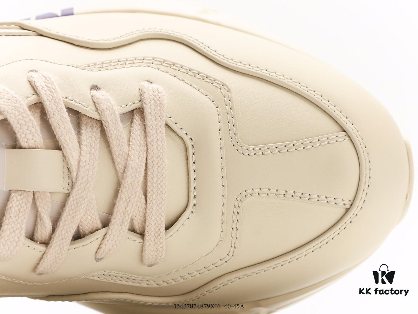 6930e5a76e68136f4d9b29bb Gucci Rhyton Vintage Trainer Sneaker, Distressed Leather Retro Running Shoes, Italian Handcrafted with Original Last, Full-Grain Calfskin Exterior, Lambskin Lining, TPU Outsole with Wear-Resistant Foam for Superior Cushioning and Durability
