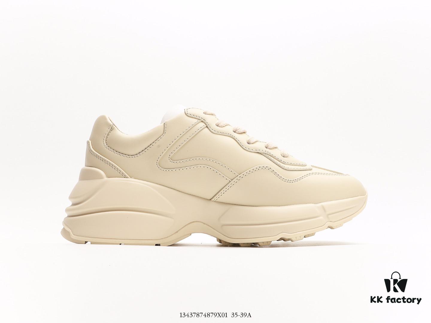 6930e5a86e68136f4d9b29bd Gucci Rhyton Vintage Trainer Sneaker, Distressed Leather Retro Running Shoe, Italian Craftsmanship, Full-Grain Calfskin Upper, Lambskin Lining, TPU and Wear-Resistant Foam Sole