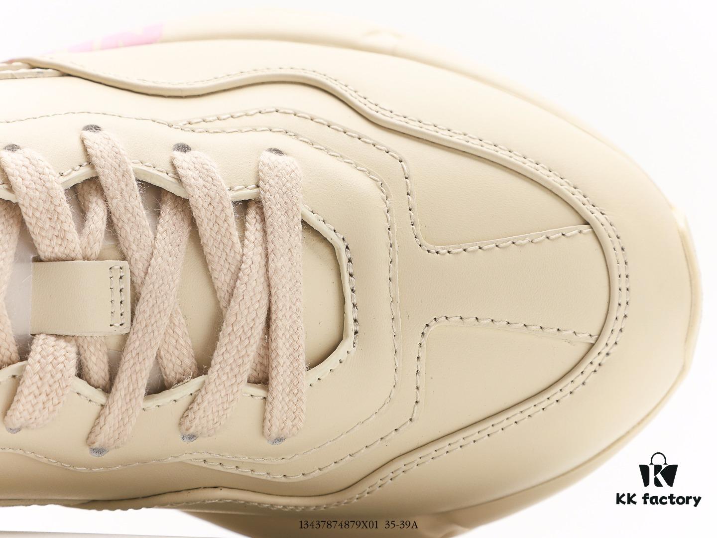 6930e5ad6e68136f4d9b29c3 Gucci Rhyton Vintage Trainer Sneaker, Distressed Leather Retro Running Shoe, Italian Craftsmanship, Full-Grain Calfskin Upper, Lambskin Lining, TPU and Wear-Resistant Foam Sole