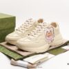 6930e5ae6e68136f4d9b29c5 Gucci Rhyton Vintage Trainer Sneaker, 3D Leather Horn-Shaped Retro Running Shoe
