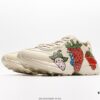 6930e5c96e68136f4d9b29ef Gucci Rhyton Vintage Trainer Sneaker, Distressed Leather Retro Running Shoes, Italian Craftsmanship, Full-Grain Calfskin Exterior, Lambskin Lining, TPU Sole with Wear-Resistant Foam for Shock Absorption