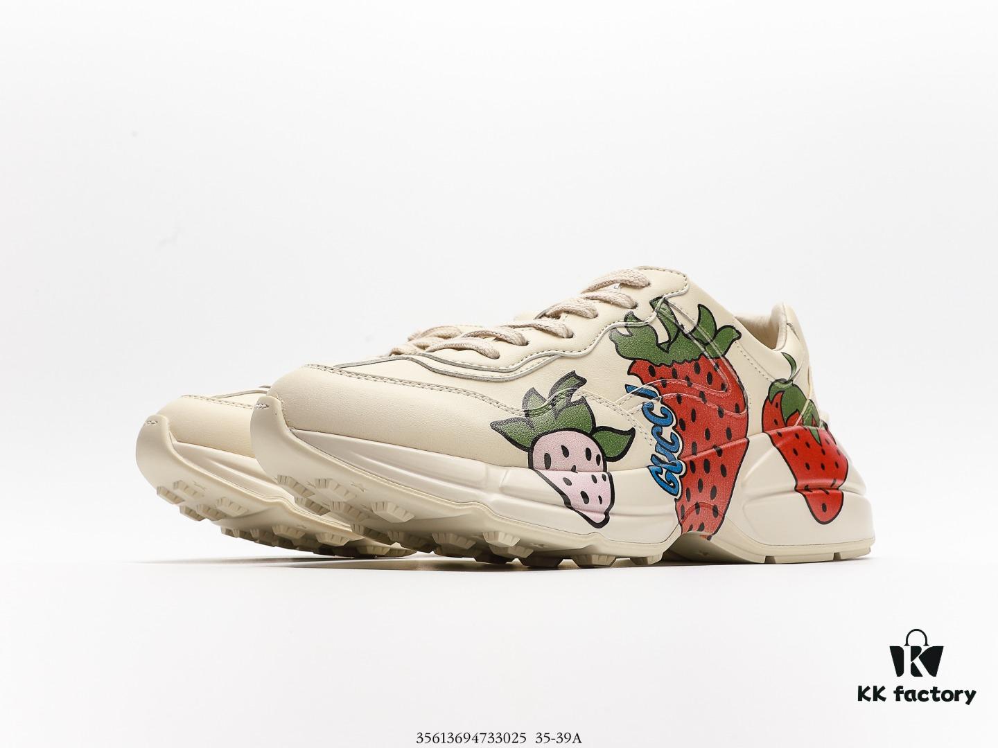 6930e5c96e68136f4d9b29ef Gucci Rhyton Vintage Trainer Sneaker, Distressed Leather Retro Running Shoes, Italian Craftsmanship, Full-Grain Calfskin Exterior, Lambskin Lining, TPU Sole with Wear-Resistant Foam for Shock Absorption