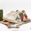 6930e5cc6e68136f4d9b29f3 Gucci Rhyton Vintage Trainer Sneaker, Distressed Leather Retro Running Shoes, Italian Craftsmanship, Full-Grain Calfskin Exterior, Lambskin Lining, TPU Sole with Wear-Resistant Foam for Shock Absorption