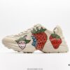 6930e5d36e68136f4d9b29ff Gucci Rhyton Vintage Trainer Sneaker, Distressed Leather Retro Running Shoes, Italian Craftsmanship, Full-Grain Calfskin Exterior, Lambskin Lining, TPU Sole with Wear-Resistant Foam for Shock Absorption