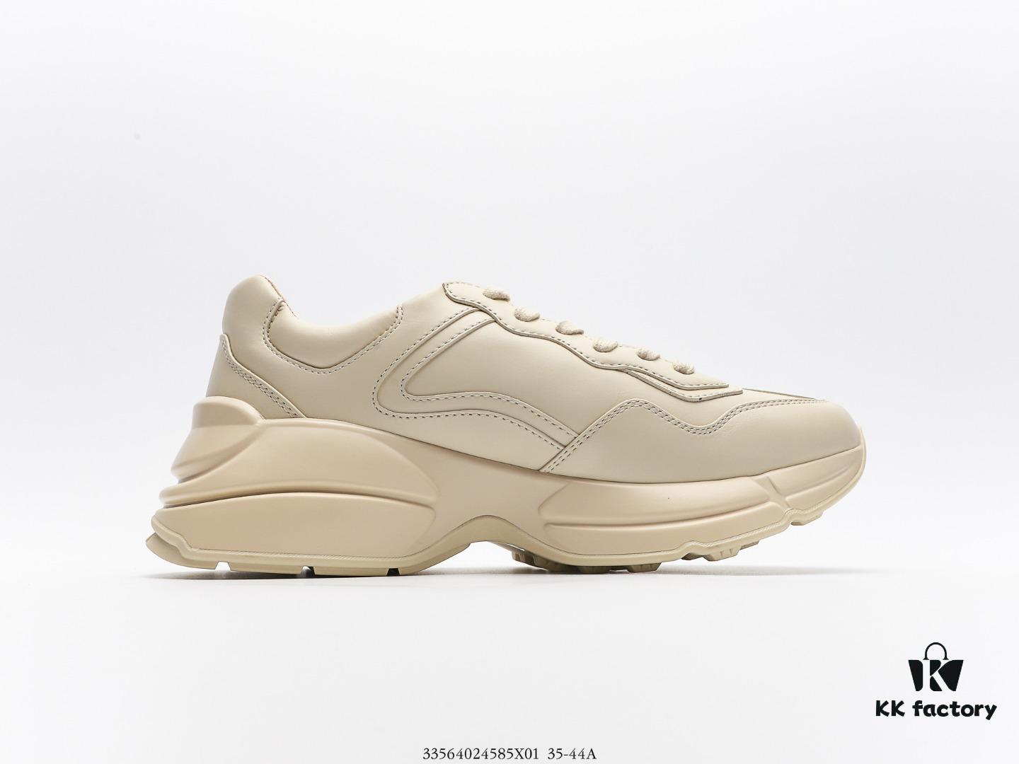 6930e5d76e68136f4d9b2a05 Gucci Rhyton Vintage Trainer Sneaker, Aged Leather Retro Running Shoe, Italian Handcrafted Original Last, Full Grain Calfskin Exterior, Lambskin Lining, TPU Sole with Wear-Resistant Foam for Enhanced Cushioning