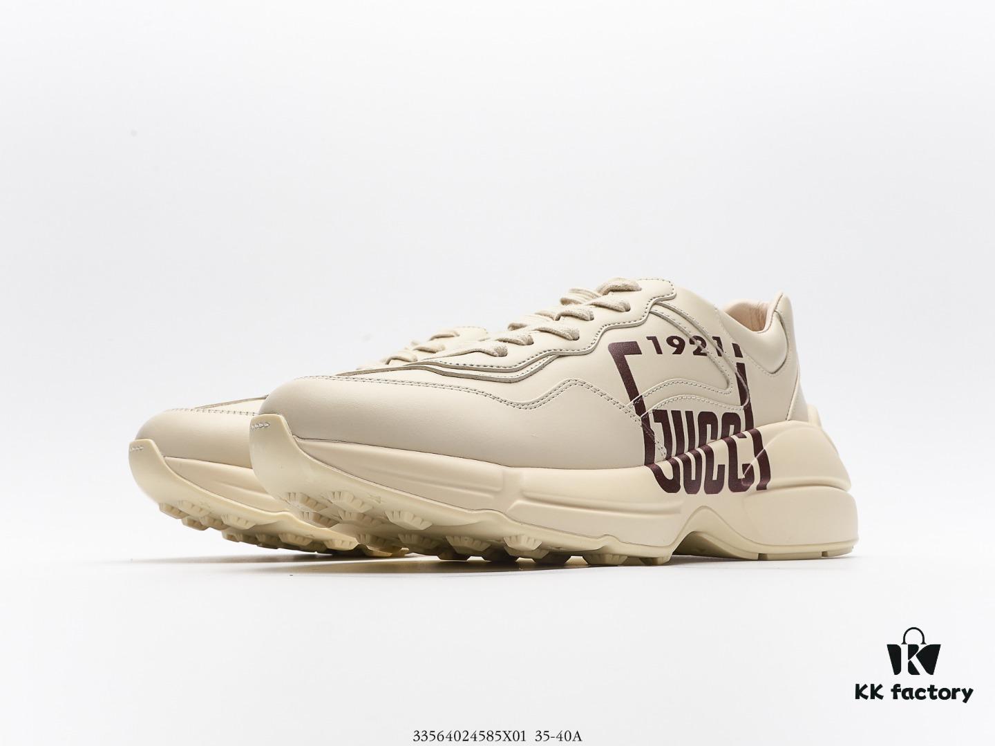 6930e5dd6e68136f4d9b2a10 Gucci Rhyton Vintage Trainer Sneaker, Distressed Leather Retro Running Shoes, Italian Handmade Original Last, Calfskin Upper, Lambskin Lining, TPU Sole with Wear-Resistant Foam