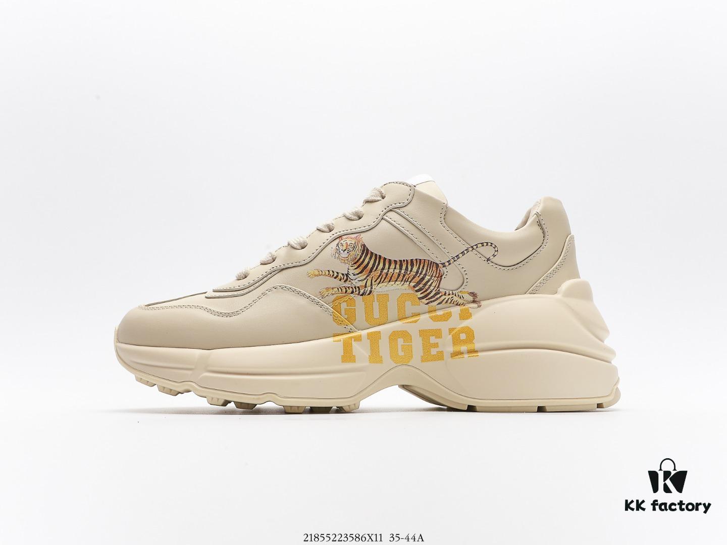 6930e5e16e68136f4d9b2a15 Gucci Rhyton Vintage Trainer Sneaker, Distressed Leather Retro Running Shoe, Italian Handcrafted Original Last, Full-Grain Calfskin Exterior, Lambskin Lining, High-Fidelity Sole Replication with TPU and Wear-Resistant Foam for Shock Absorption