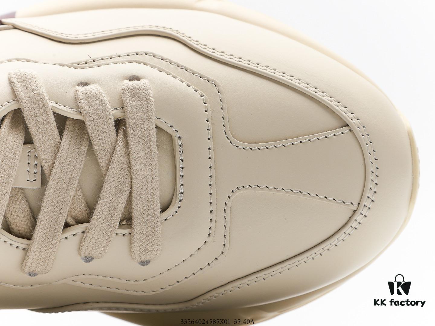 6930e5e16e68136f4d9b2a16 Gucci Rhyton Vintage Trainer Sneaker, Distressed Leather Retro Running Shoes, Italian Handmade Original Last, Calfskin Upper, Lambskin Lining, TPU Sole with Wear-Resistant Foam