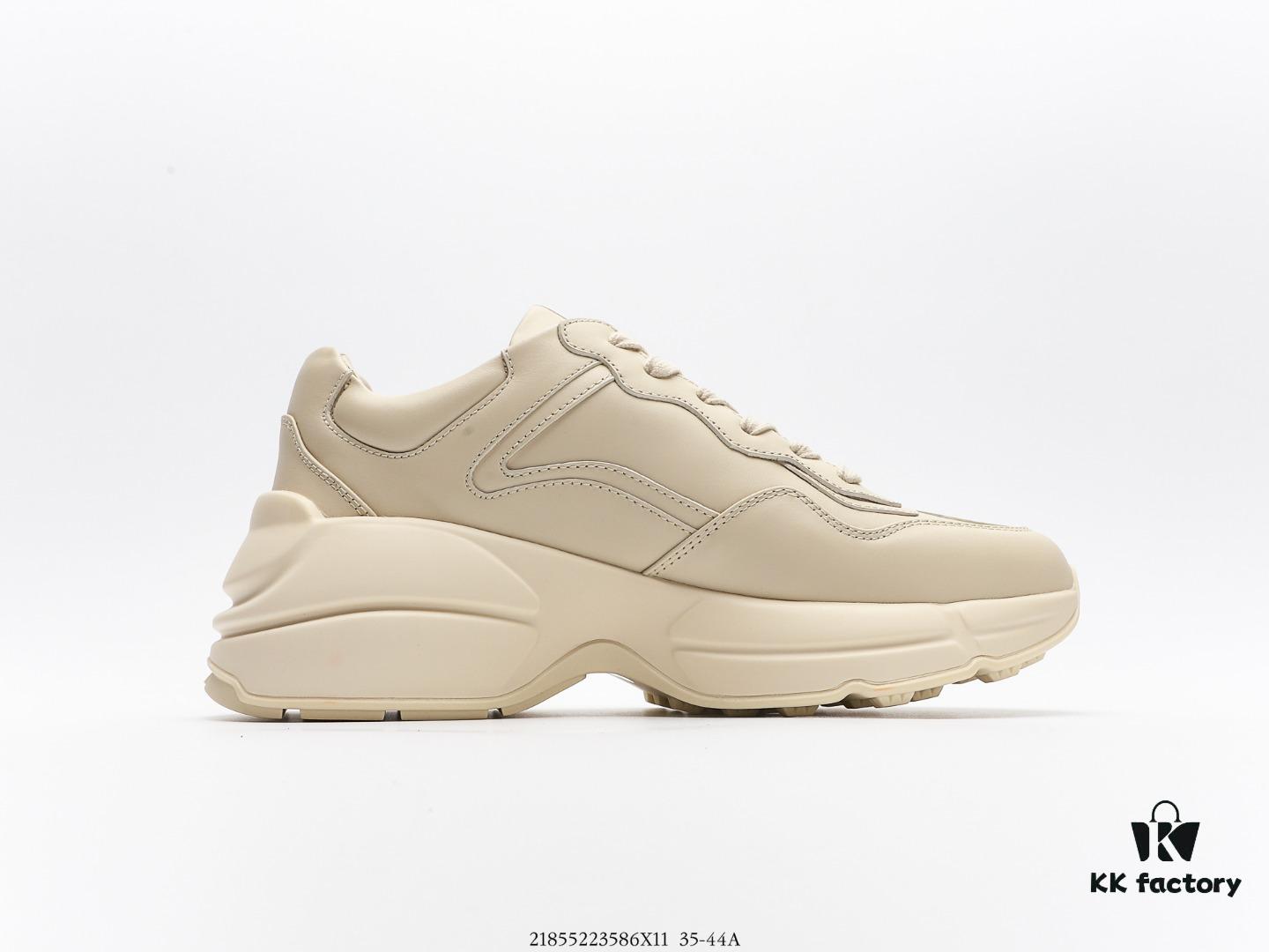 6930e5e16e68136f4d9b2a17 Gucci Rhyton Vintage Trainer Sneaker, Distressed Leather Retro Running Shoe, Italian Handcrafted Original Last, Full-Grain Calfskin Exterior, Lambskin Lining, High-Fidelity Sole Replication with TPU and Wear-Resistant Foam for Shock Absorption