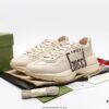 6930e5e16e68136f4d9b2a18 Gucci Rhyton Vintage Trainer Sneaker, Distressed Leather Retro Running Shoes, Italian Handmade Original Last, Calfskin Upper, Lambskin Lining, TPU Sole with Wear-Resistant Foam