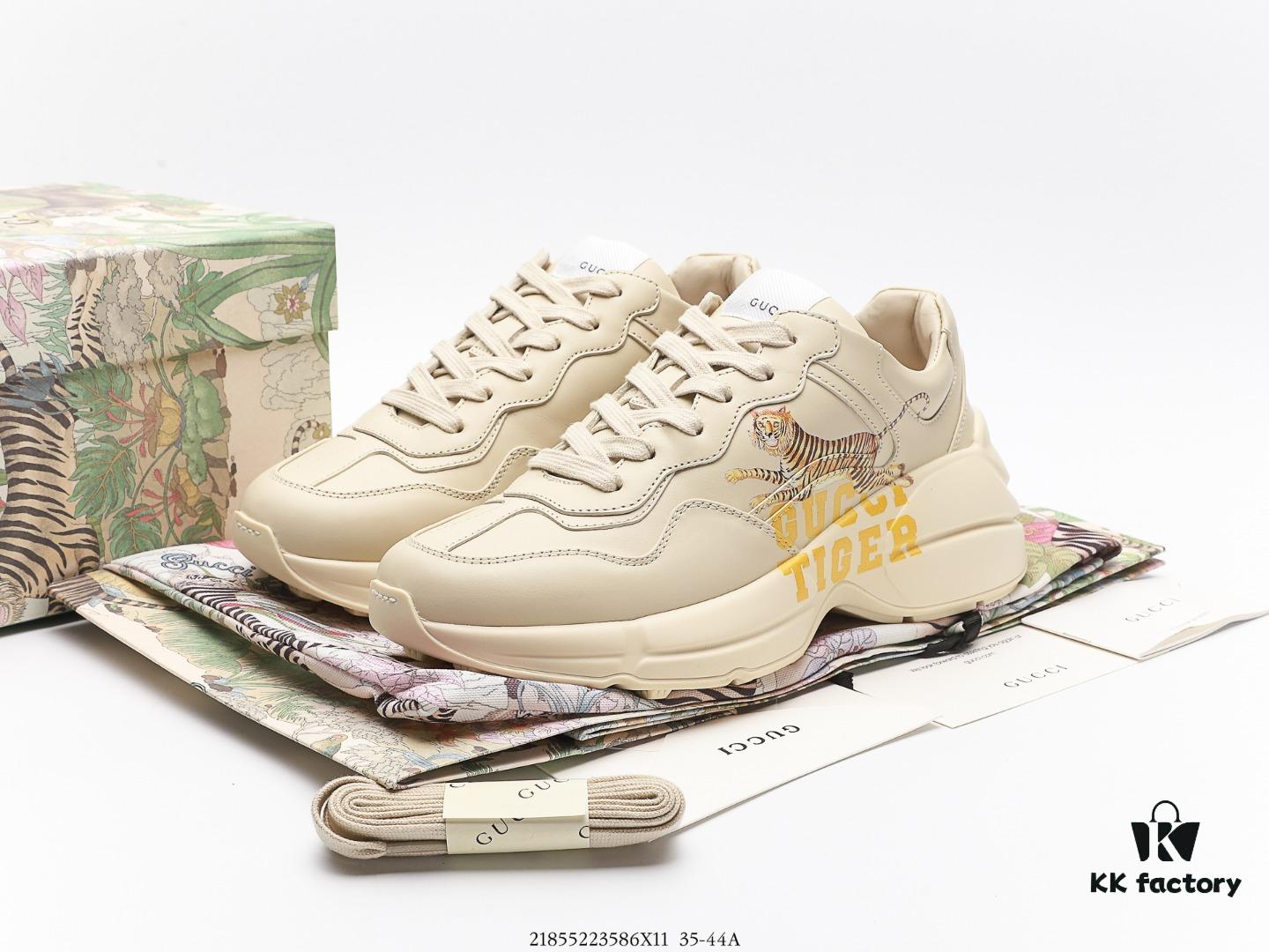 6930e5e56e68136f4d9b2a1f Gucci Rhyton Vintage Trainer Sneaker, Distressed Leather Retro Running Shoe, Italian Handcrafted Original Last, Full-Grain Calfskin Exterior, Lambskin Lining, High-Fidelity Sole Replication with TPU and Wear-Resistant Foam for Shock Absorption
