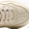 6930e5e96e68136f4d9b2a28 Gucci Rhyton Vintage Trainer Sneaker, Distressed Leather Retro Running Shoes