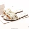 Dior Dway Letter Slippers 2024 Spring/Summer New Arrival Dior Embroidery Fashion Flat Sandals