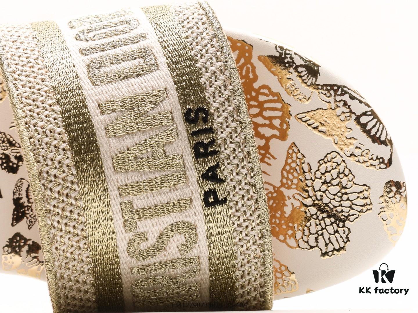 Dior Dway Letter Slippers 2024 Spring/Summer New Arrival Dior Embroidery Fashion Flat Sandals