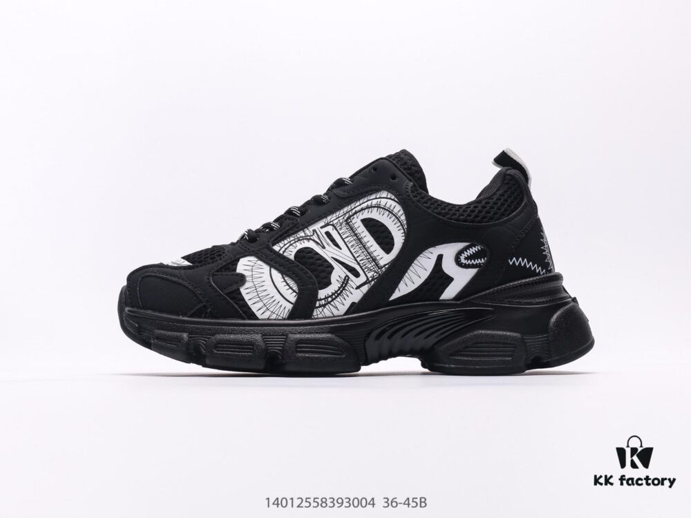 Dior DIOR Chrono Round Toe Lace-Up Athletic Running Shoes, Casual Lifestyle Dad Sneakers