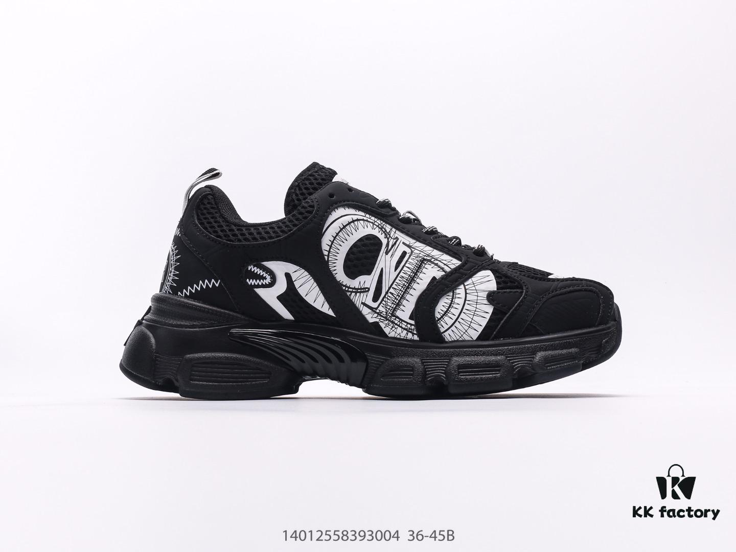 Dior DIOR Chrono Round Toe Lace-Up Athletic Running Shoes, Casual Lifestyle Dad Sneakers