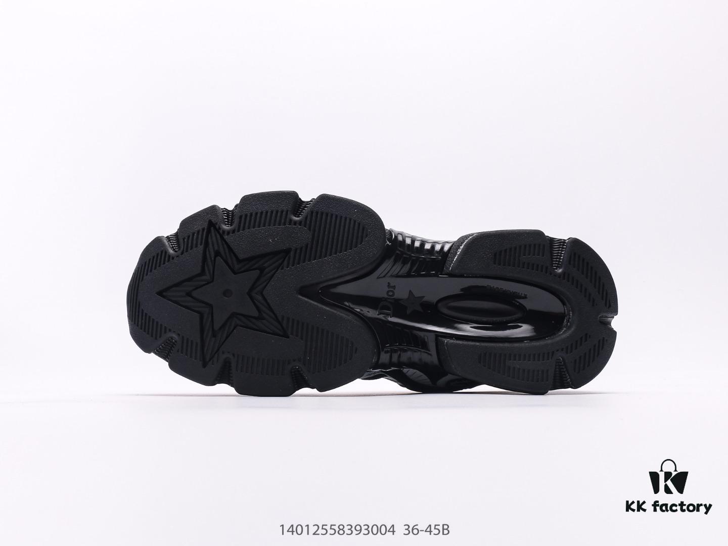 Dior DIOR Chrono Round Toe Lace-Up Athletic Running Shoes, Casual Lifestyle Dad Sneakers