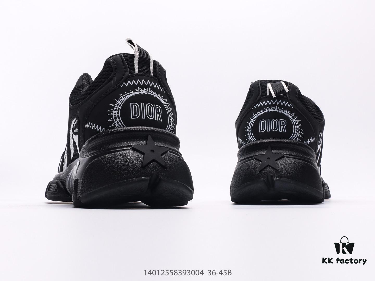 Dior DIOR Chrono Round Toe Lace-Up Athletic Running Shoes, Casual Lifestyle Dad Sneakers
