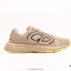Dior Luxury Brand Showcasing High-End Elegance Dior Low-Top Sneakers Retro Versatile Casual Shoes Fashion Running Shoes Thick-Soled Daddy Shoes
