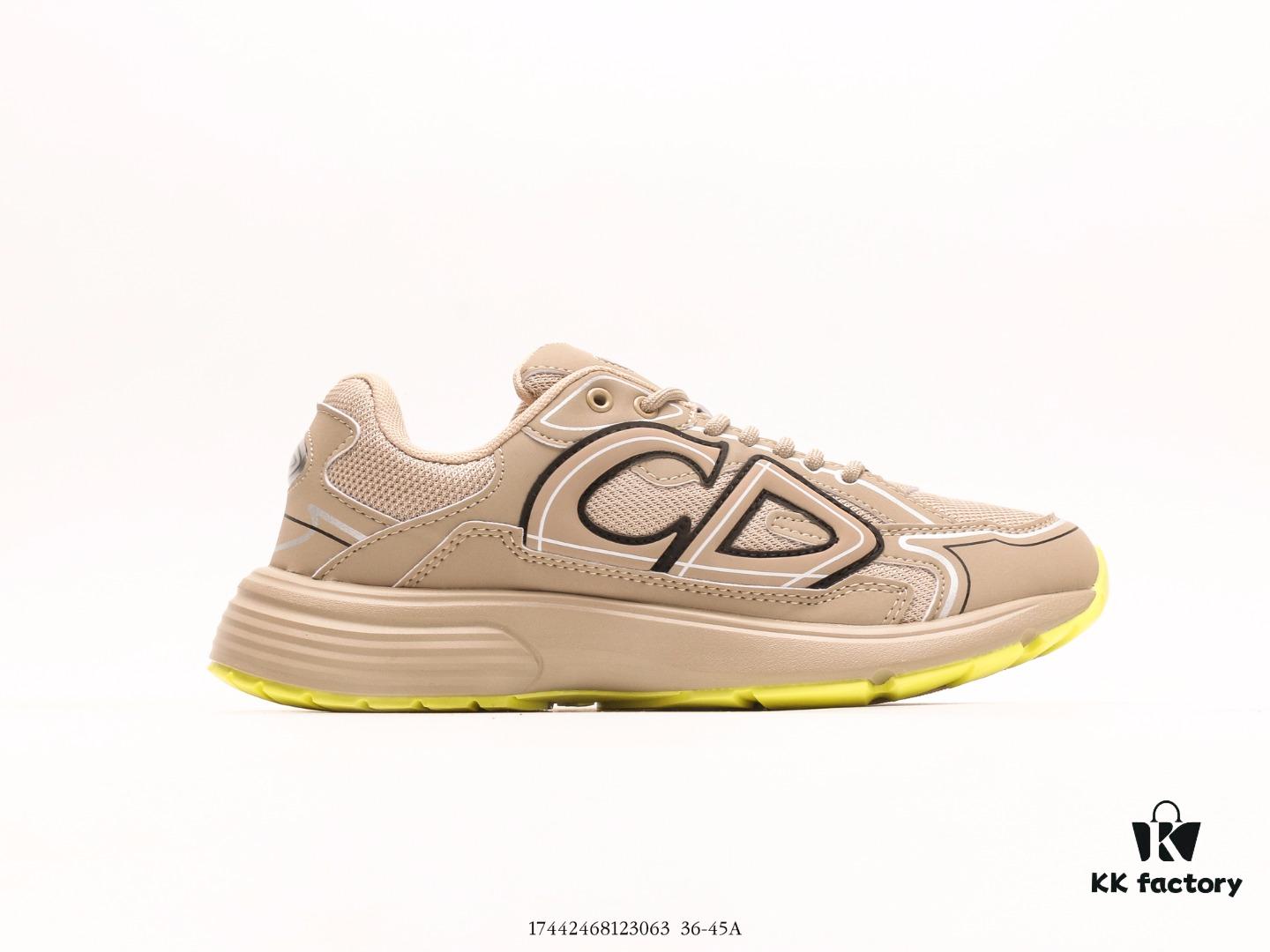 Dior Luxury Brand Showcasing High-End Elegance Dior Low-Top Sneakers Retro Versatile Casual Shoes Fashion Running Shoes Thick-Soled Daddy Shoes