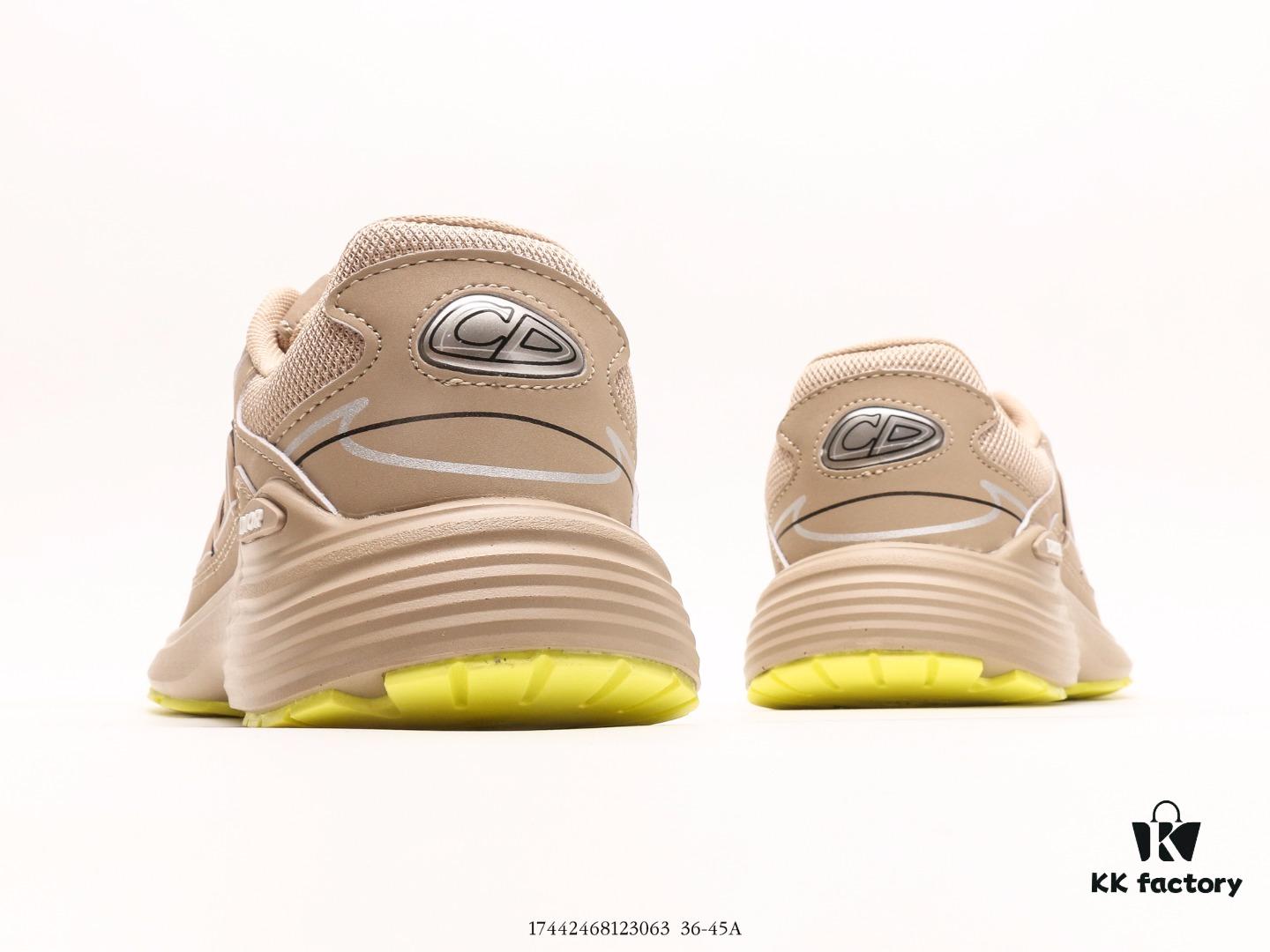 Dior Luxury Brand Showcasing High-End Elegance Dior Low-Top Sneakers Retro Versatile Casual Shoes Fashion Running Shoes Thick-Soled Daddy Shoes