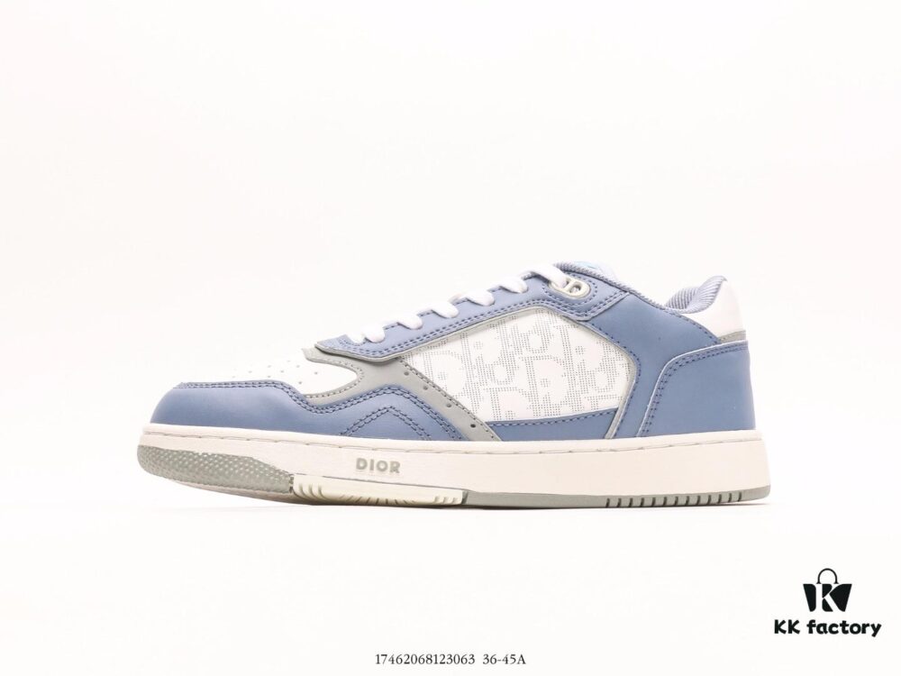 Dior B27 Oblique Galaxy High Top Sneakers, Retro Genuine Leather Casual Fashion Low-Cut Athletic and Lifestyle Shoes