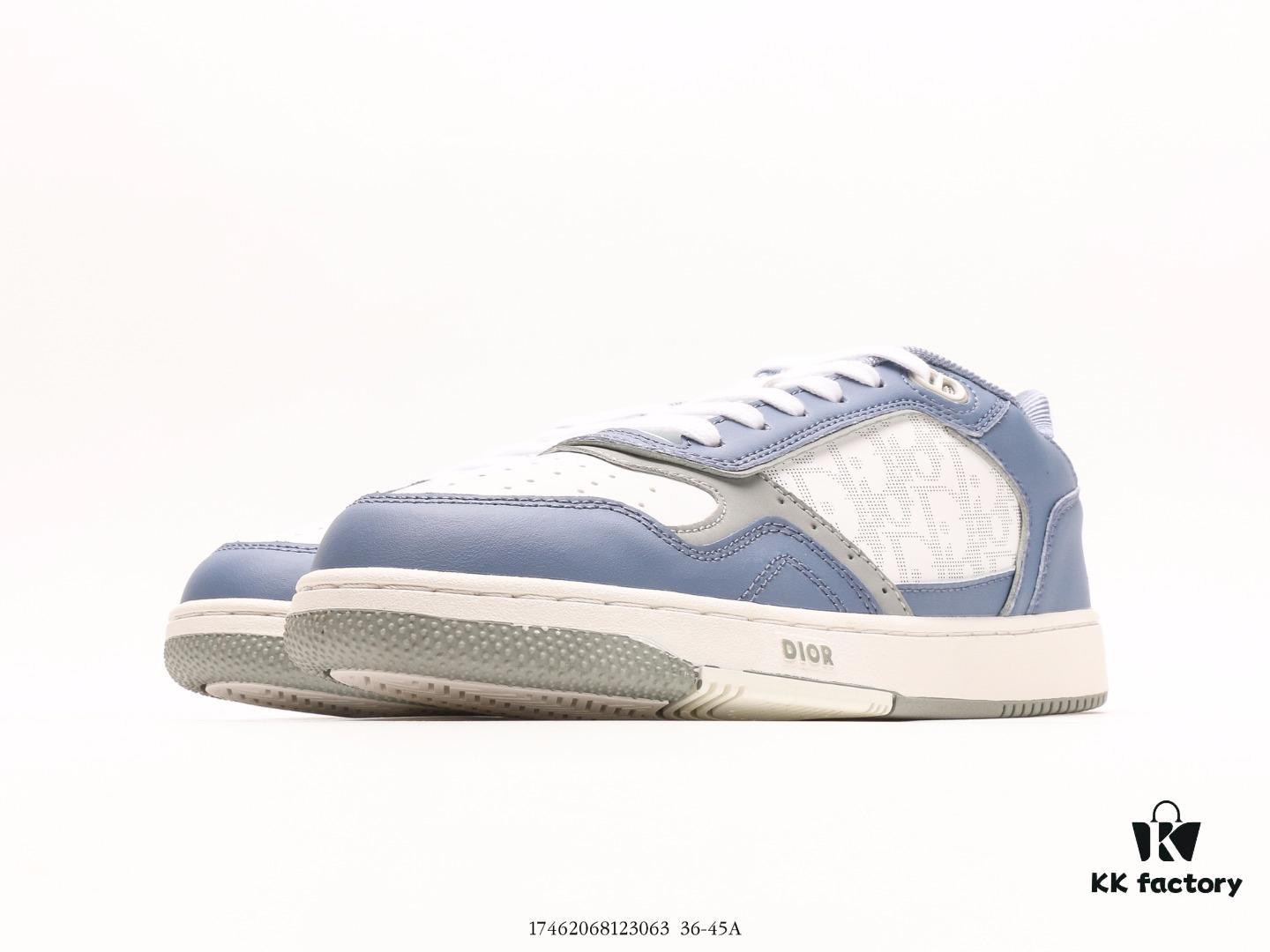 Dior B27 Oblique Galaxy High Top Sneakers, Retro Genuine Leather Casual Fashion Low-Cut Athletic and Lifestyle Shoes